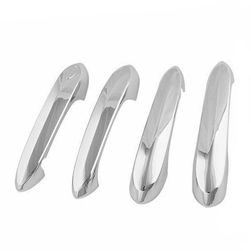 4PCS Silver Door Handle Cover Trim For BMW X3/X4/X5/X6/X7/M5/3/5/6/ G01 G02 G05 G06 G07 Puller Handles Sticker
