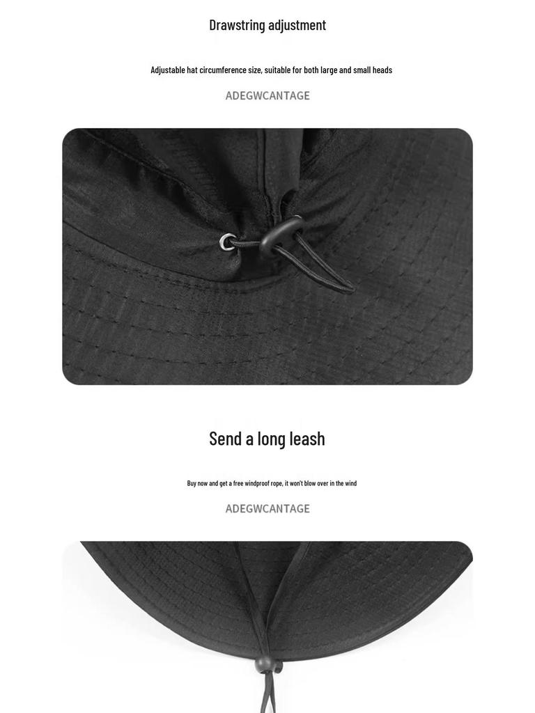 Western Cowboy Hat: Summer Wide Brim Sun Protection for Camping, Climbing & Hiking - Hot-Selling & Free Shipping