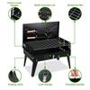 Portable Charcoal Grill, Foldable BBQ Grill with Adjustable Heights, Durable & Compact, Easy to Clean, Perfect for Camping, Tail