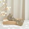 Korean Style Rhinestone Bow Hair Clip Claw Chain Accessories