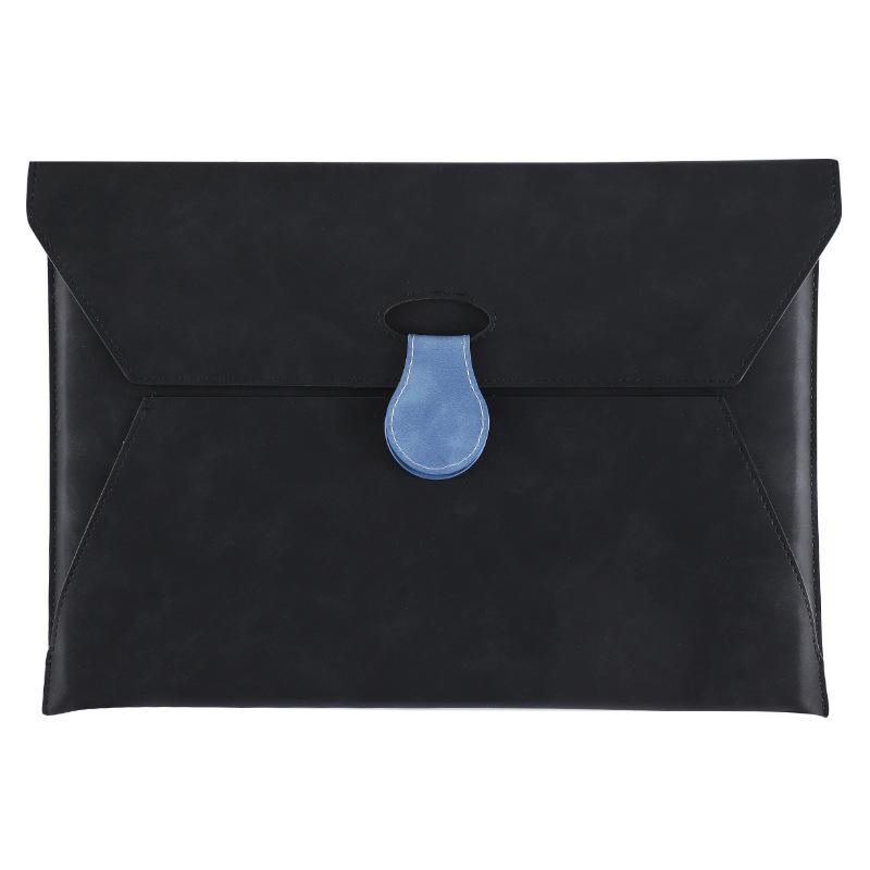 A4 Large Capacity Waterproof Leather Document Bag with Logo Printing