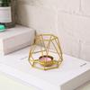 Wrought Iron Retro Gold Metal Ornament Decorative Aromatherapy Small Candle Holder Candle Holder Table Base