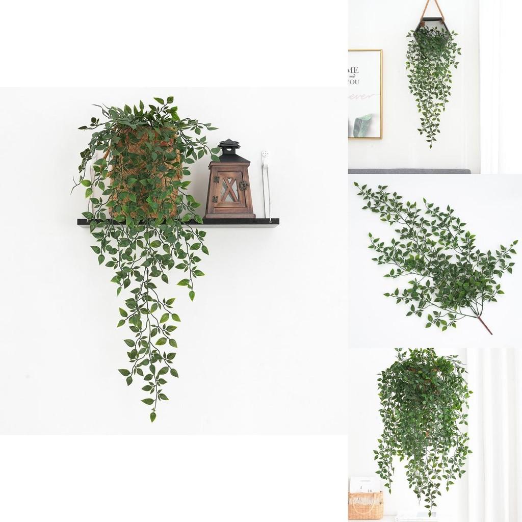 Nástěnná umělá rostlina Epipremnum Aureum s realistickou liánou Mandragora pro domácí dekoraci a kancelářské použití