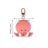 Soft Fluffy Sea Keyring Kawaii Cartoon Plush Pendant Bag Charm Ocean Animal Keychain  Home Decor