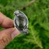 925 Sterling Silver Natural Labradorite Handmade Statement Flower Ring Jewelry