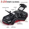 1/24 Scale Benz Gtr Sports Alloy Car Model Metal Children Diecast Toy Car Modification Simulation Sound & Light Gift for Boy