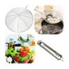 1 Pcs Stainless Steel Colander Handhold Frying Skimmer Handle Oil Drainer Anti-slip Filter Multifunctional Kitchen Accessories