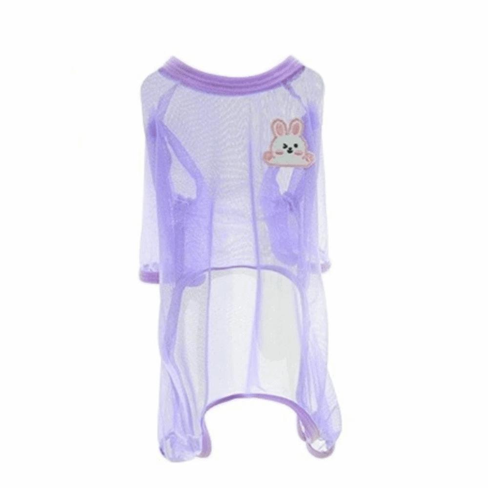 Breathable Dog Sunscreen Clothes Thin Mesh Dog Cooling Jumpsuit  Outdoor Walking S