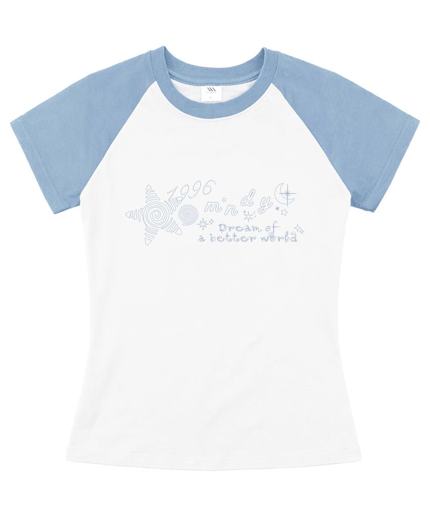 MILLION DAY Dream World Raglan Slim Fit Short Sleeve T-Shirt