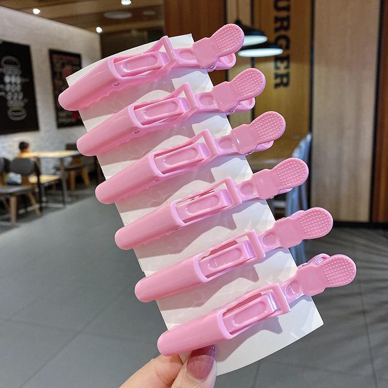 

5/6 шт. Красочные зажимы-крокодилы для волос, зажимы для парикмахерской, профессиональный салонный зажим для волос, заколки-крокодилы для волос, парикмахерские аксессуары 6pcs