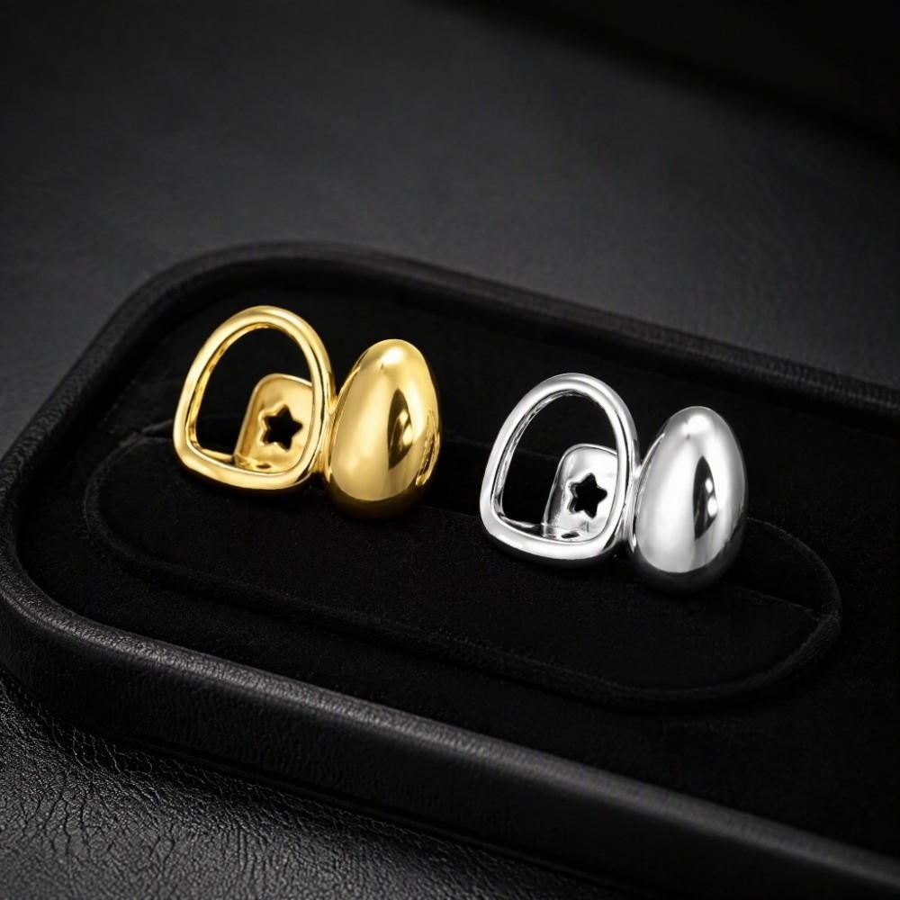 Geometric Hollow Out Teeth Grillz Unique Temporary Teeth Grills Open Face Tooth Caps  Halloween