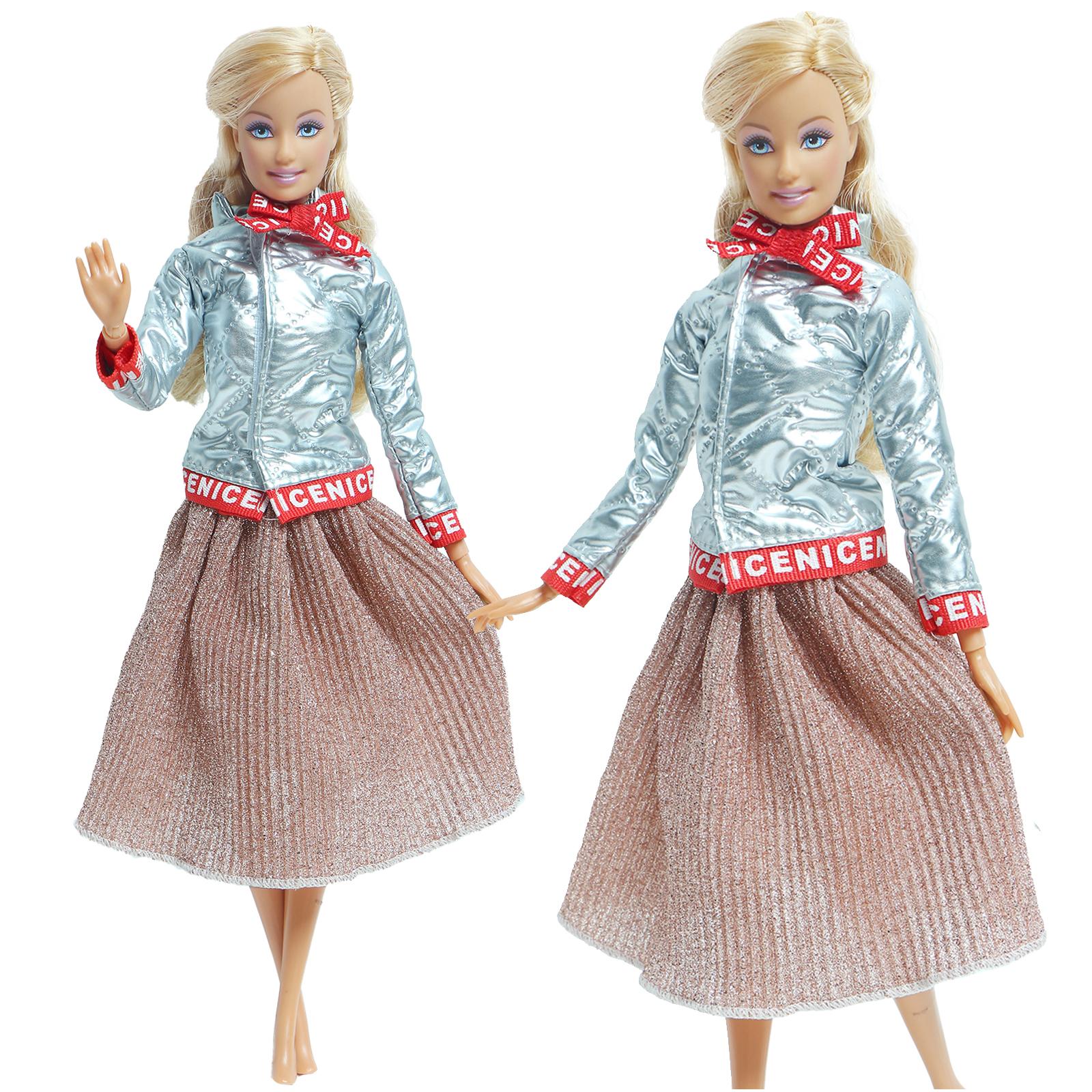 2 Комплекта Парной Одежды для Кена для 30см Кукол Ручной Работы Кожаное Пальто Брюки — фото 3