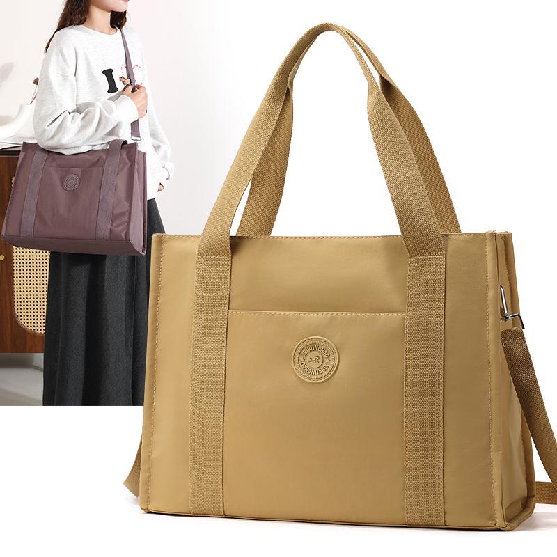 Women's Shoulder Bag Large Capacity Lightweight Tote Bag Nylon Hand Crossbody Bag