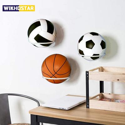 1 pz Supporto da Parete in Metallo per Esposizione Palloni Sportivi per Basket, Calcio, Pallavolo, Robusto Rastrelliera da Parete