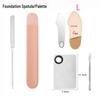 Stainless Steel Makeup Mixing Spatula for Concealer, Foundation, & Blush.