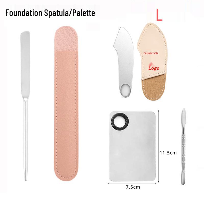 Stainless Steel Makeup Mixing Spatula for Concealer, Foundation, & Blush.