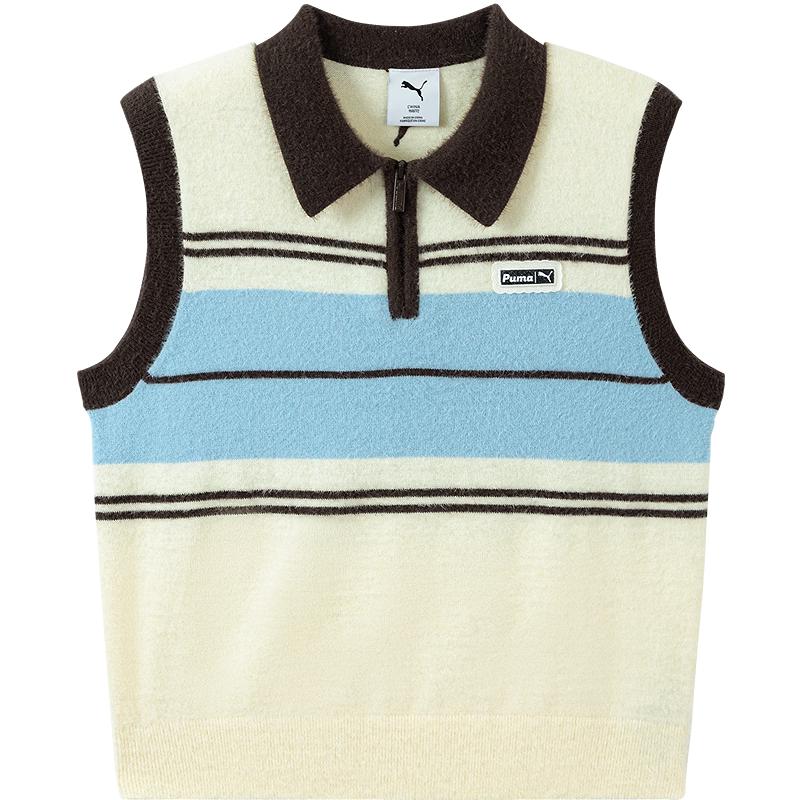 PUMA Girls' Polo Collar Sleeveless Vest