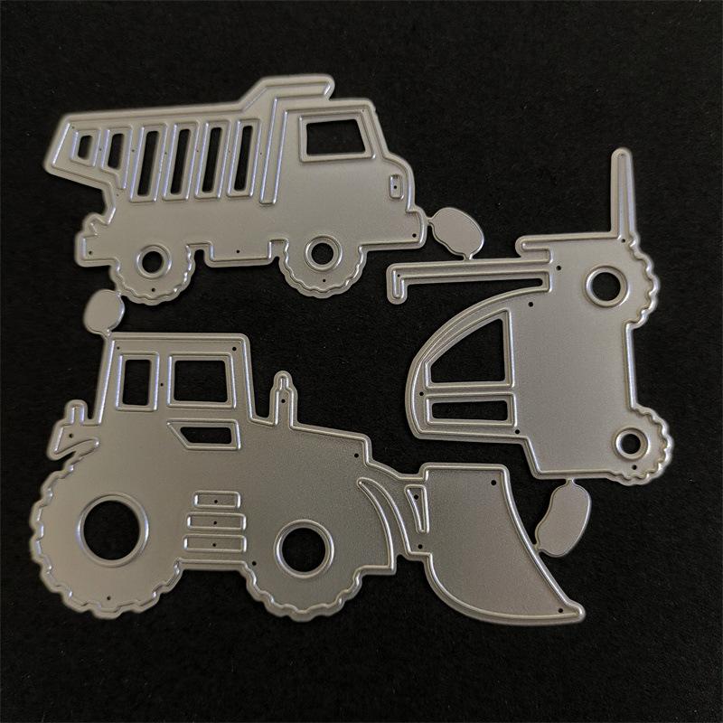 Site Truck Forklift Truck Design Style Metal Cutting Die Stencil for DIY Scrapbooking Album Photo Embossing Paper Card Craft Decor