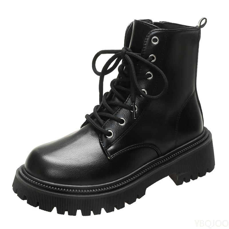 Fashion Round Toe Women's Thick Soled Shoes for Autumn Winter Versatile Warm Non Slip Comfortable Daily Casual Women's Shoes