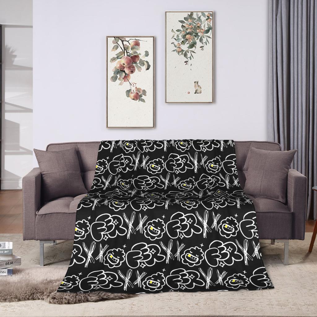 FEIDs Rapper FERXXOs Blanket Velvet Decoration Portable Warm Throw Blankets for Bedding Bedroom Bedspread