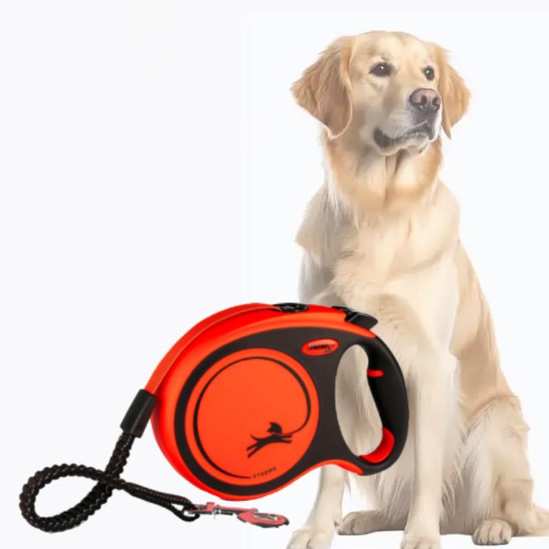 Flexi Orange Xtreme Retractable Pet Traction Cord For Dog Exercise And Play