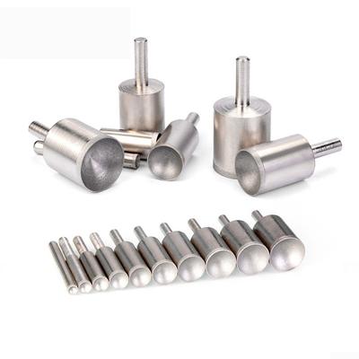 320# Punta per lucidatura 5mm-25mm Parti diamantate Strumento in argento 1 pz