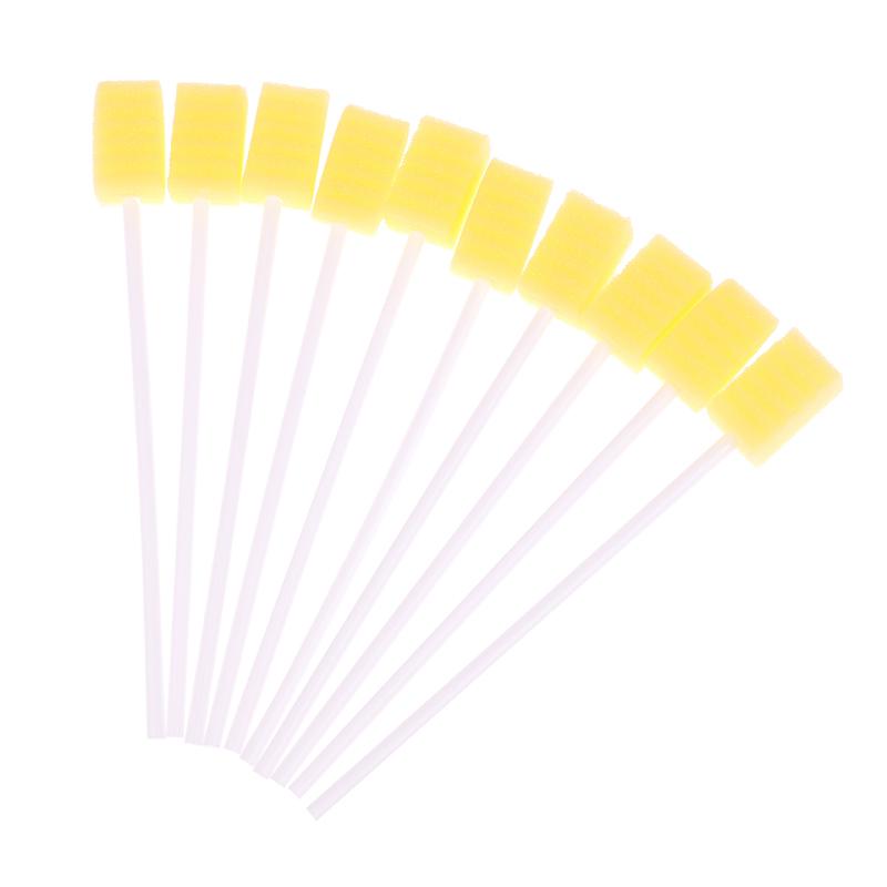 10 Pezzi Pulizia Denti Bocca Dentale Monouso Pulizia Denti Cura Orale Spugna Tampone Piccola Spugna Spazzolino