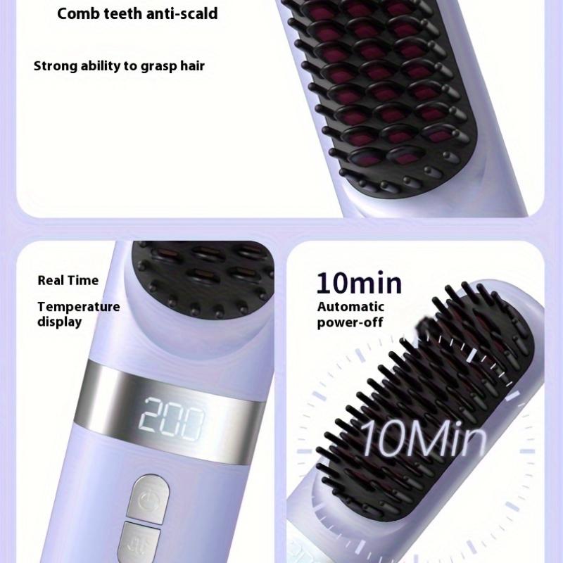 Mini 6-Temperatuur Instelbare Stijltang met Snelle Verhitting, 1.5M Lengte, USB Opladen voor Thuis en Reizen