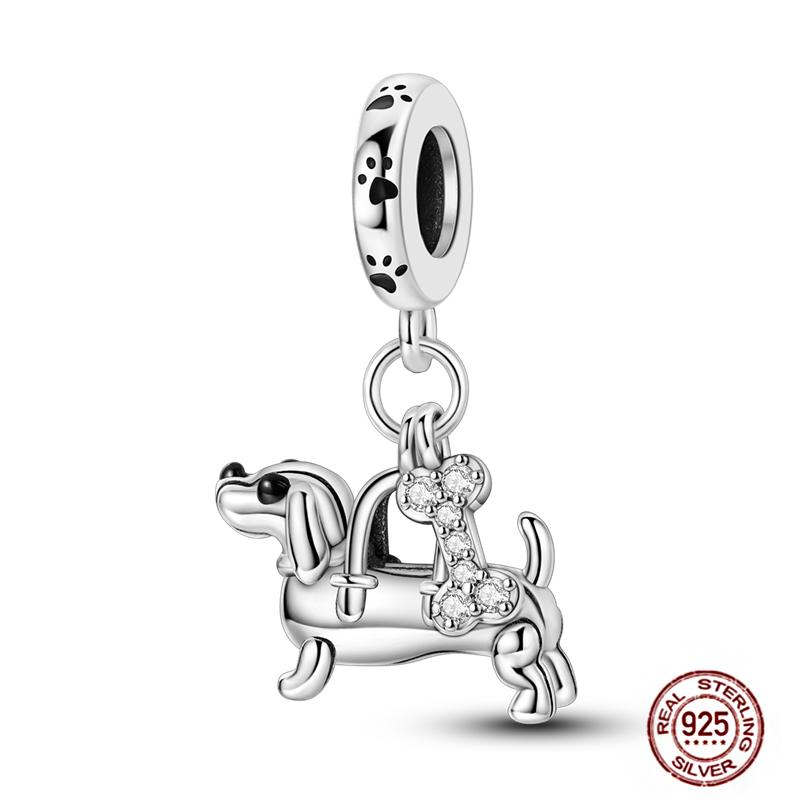 Brand New Charm Bead Components Compatible With Pendant Bead Component Copper Metal Authentic Original Bracelets Chameleon Elephant Avocado Boy Girls