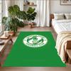 Anti‑Slip Crystal Velvet Floor Rug, Shamrock Rovers Design Carpet for Indoor Living Bedroom Home Decoration