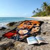 1pc Coraline (4) Beach Towel, Beach and Seaside Swimming Pool Equipment, Fashion Pattern, Rectangular, Travel Essentials