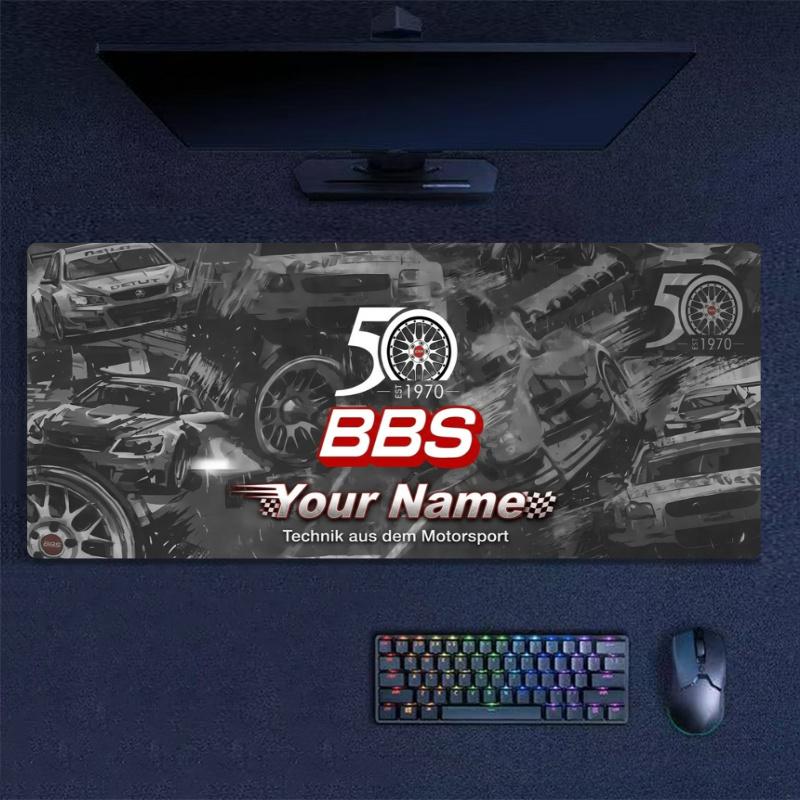 Bbs 50Th Anniversary Custom Name Large Size Mouse Pad Gaming Table Cushion Nonslip Laptop Tablet Big XXL Mat Mini PC Playmat With Lock edge