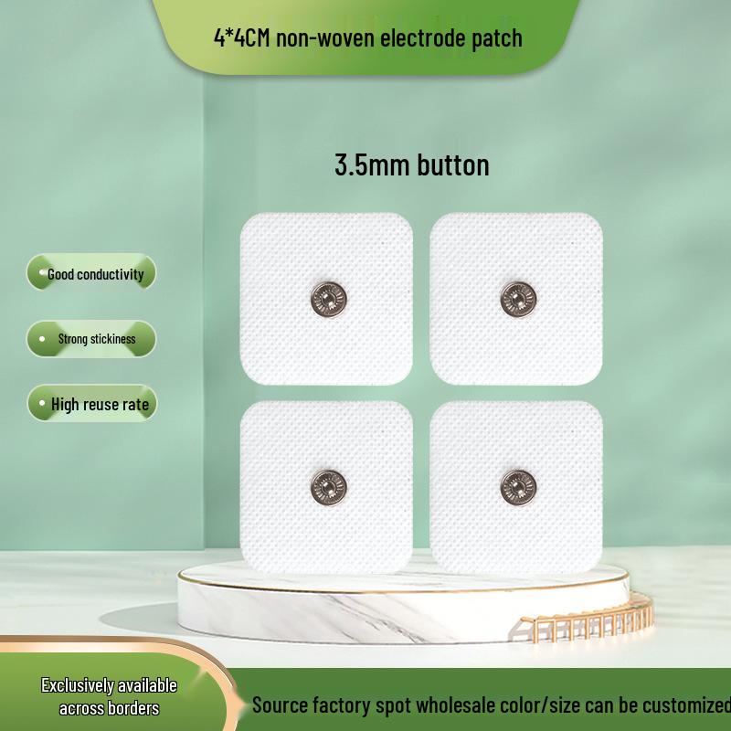 

4x4 см Нетканые электродные подушечки для физиотерапевтических массажеров 4*4cm (1 piece) чёрный