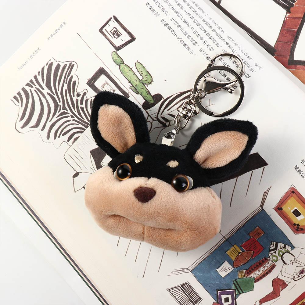 Bee Dog Plush Bee Dog Keyring Cartoon Bee Dog Plush Keychain Bee Dog Plush Doll Keychain  Girl Boy