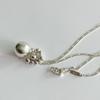 Melliv Silver Ball Long Necklace_mvn63