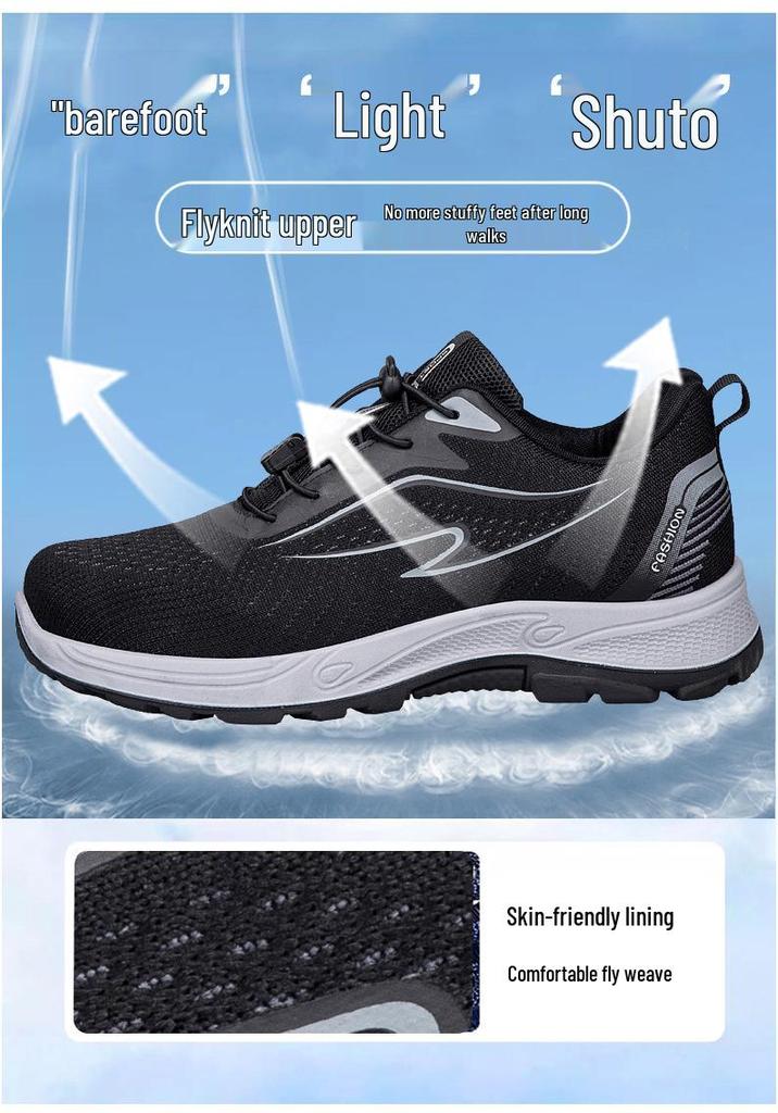 Slip-on Soft Sole Anti-Slip Walking Shoes for Women, Grandma Spring/Summer Collection 2025