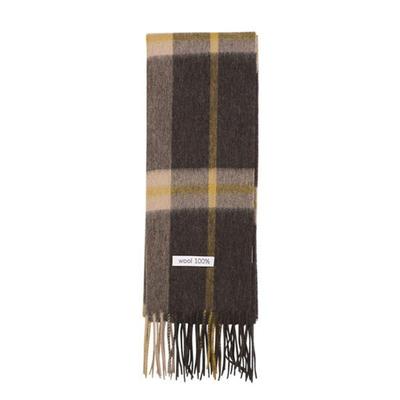 Squash Wool Check Muffler Winter Long Scarf SDRM020