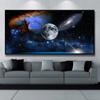 Cosmos Starry Sky Hanging Painting Space Galaxy Canvas Poster Solar System Planet Orbital Map Home Decoration Pictures for Wall