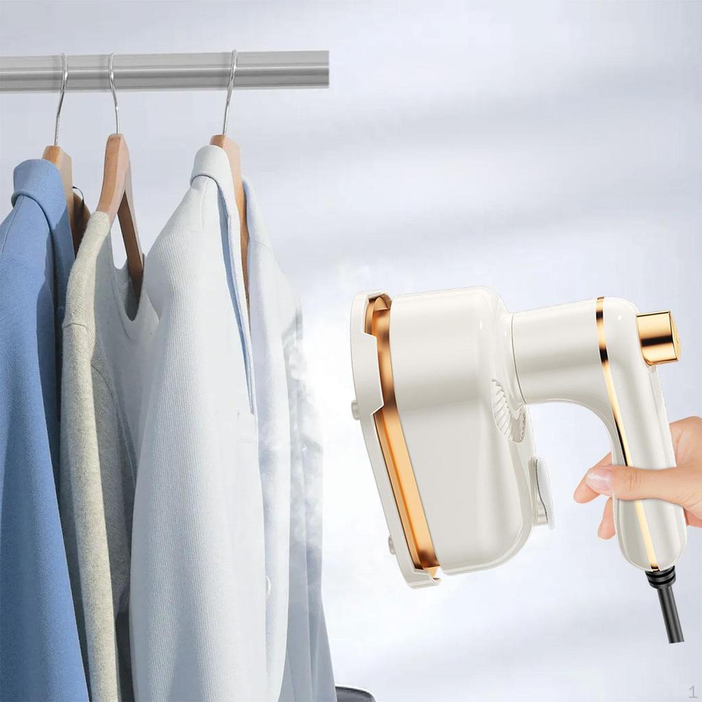 Fier de călcat cu abur portabil Îmbrăcat îmbrăcăminte Călcare haine pentru călătorii Costum dormitor Alb