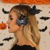 Flower Skeleton Hand Hairpin Cloth Halloween Headwear Gothic Ghost Claw Hair Clip  Festival