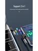New Cross-Border Bend USB Charging Cable, Double-Sided USB Plug, Compatible with Huawei & Samsung Fast Charging Type-C