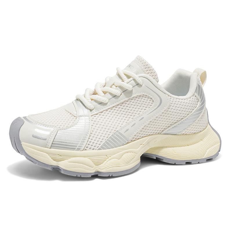 Fashion Men's Vulcanized Shoes 2025 Spring Autumn New Breathable Comfortable Non Slip Platform Sneakers Fashion Cross Tied Casual Shoes