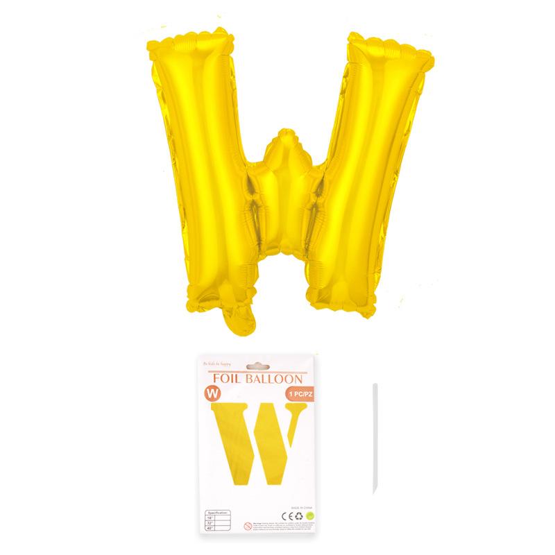 Independent Paper Card Packaging 16-Inch English Letter Aluminum Film Balloon Birthday Party Decoration Arrangement Aluminum Foil Balloon