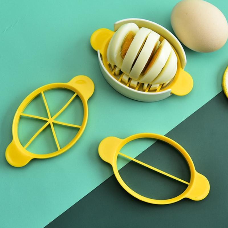 1pcs Plastic Egg Slicer Egg Split Device Handheld Mushroom Kiwi Divider Tomato Cutter Multifunction Slicing Mould
