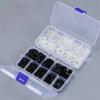 210/350/500pcs Black White Nylon Washers M2-M10 Gasket Ring Kit  Automotive Maintenance