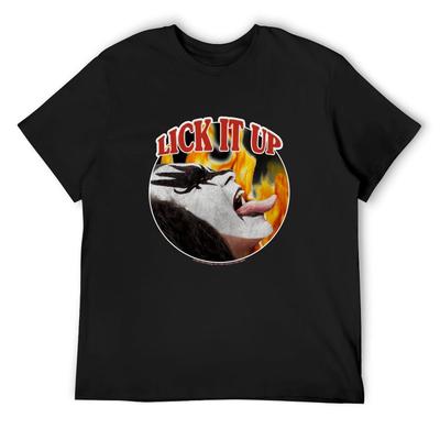 Lick It Up! (KISS Design) T-Shirt Blacks Anime Stuff Anime Mens T Shirt Graphic