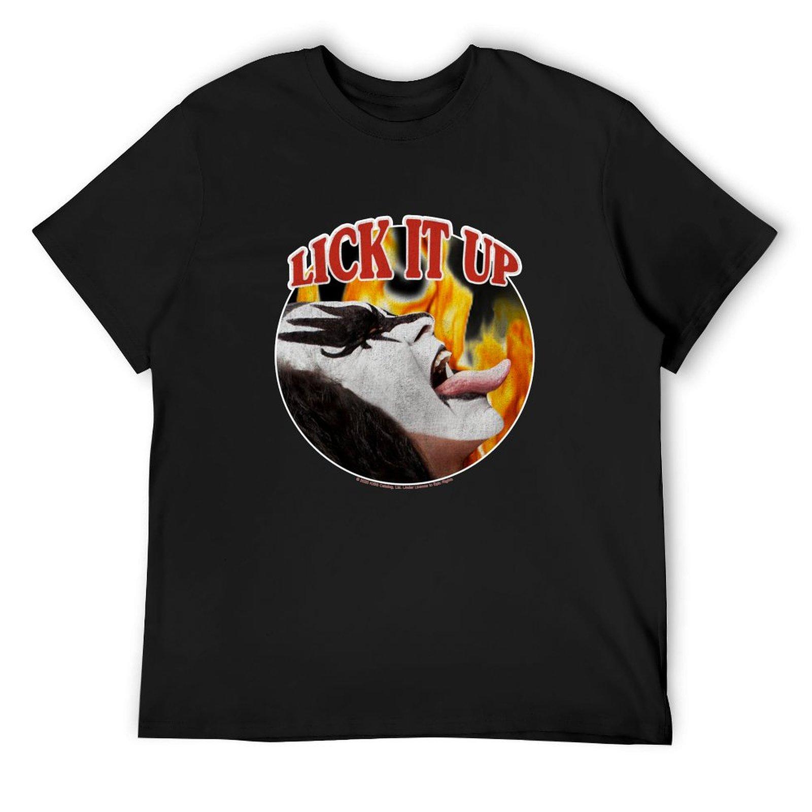 

Lick It Up! (KISS Design) T-Shirt blacks anime stuff anime mens t shirt graphic 4XL