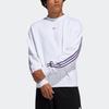 Adidas Originals Trefoil Stripe Loose Pullover Sweatshirt Men Tops White FM1519