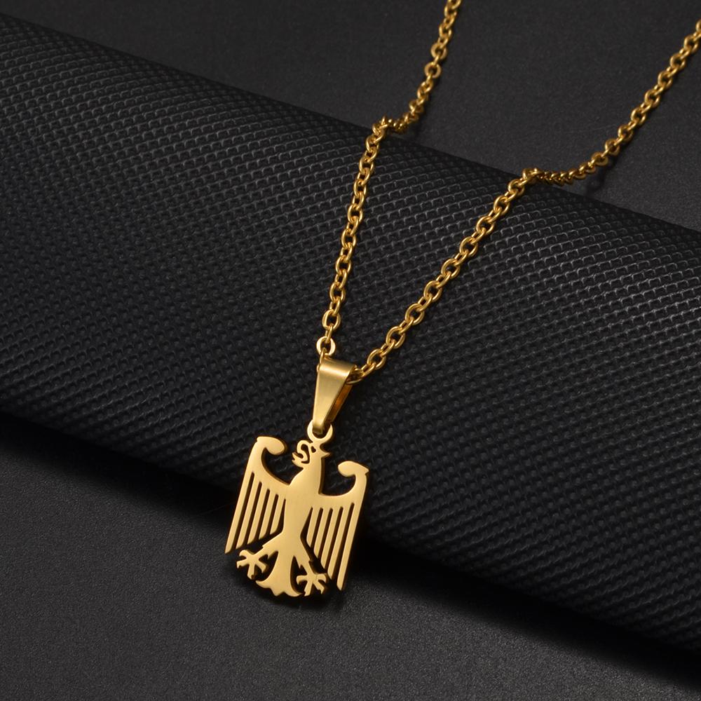 German Eagle Pendant Neckalces Stainless Steel Germany Jewelry for Women Girls Gifts for Mom and Daughter #508062