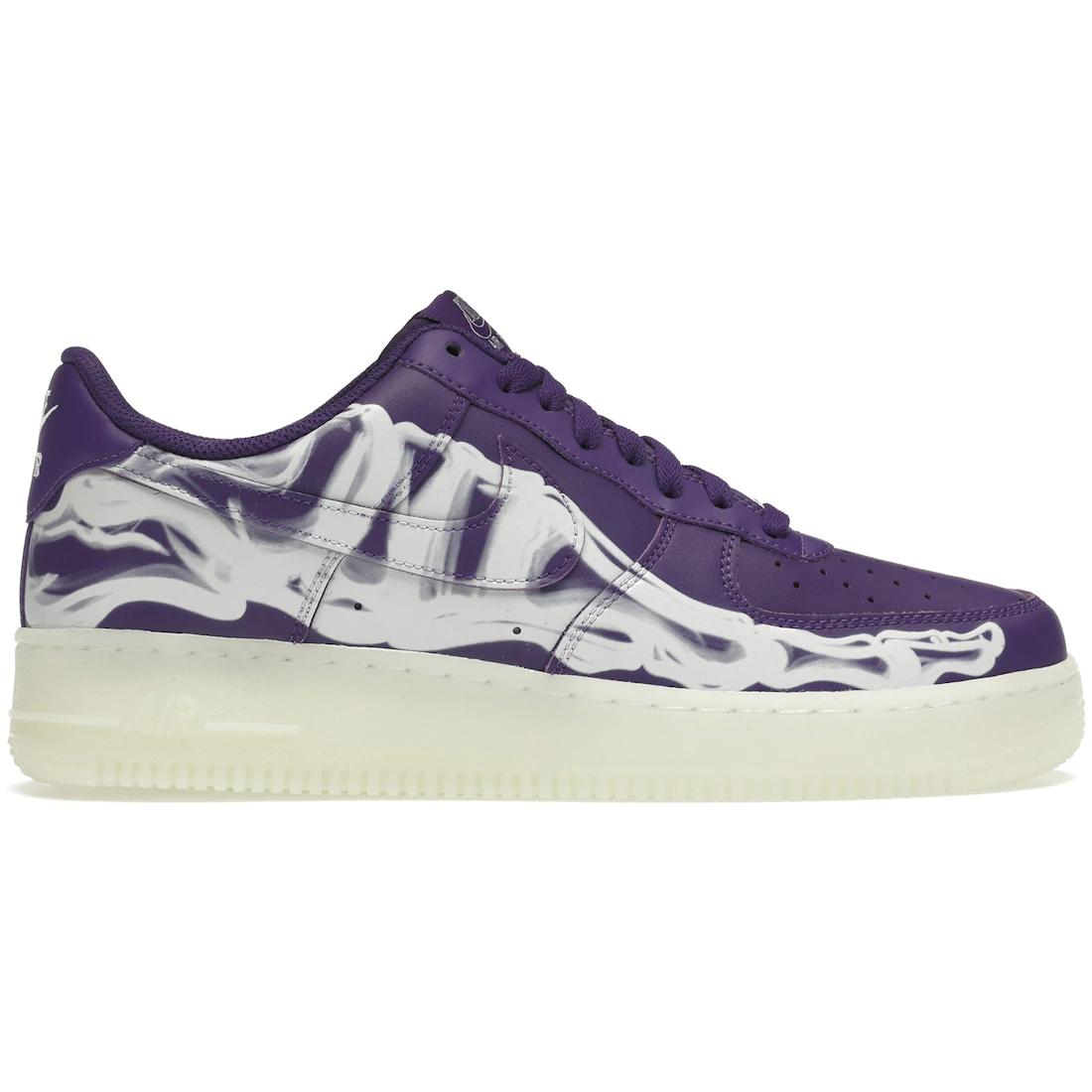 

Кроссовки Nike Air Force 1 Low 07 QS Purple Skeleton Halloween (2021)(CU8067-500) 37.5